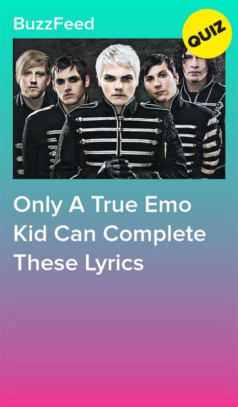 emo music quiz|true emo song lyrics quiz.